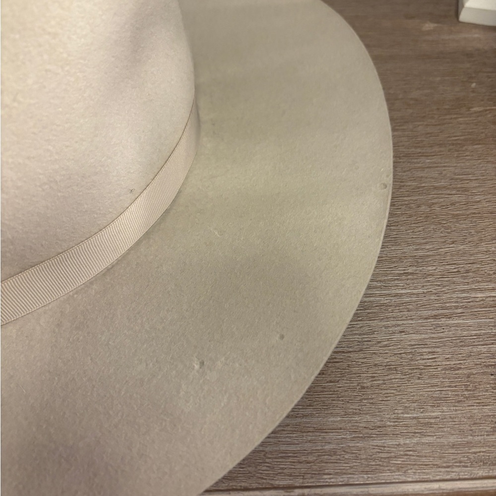 Satya Twena Amanda Hat - Moonstone - Wide Brim - Felt Fedora - Handmade NYC - Picture 4 of 10